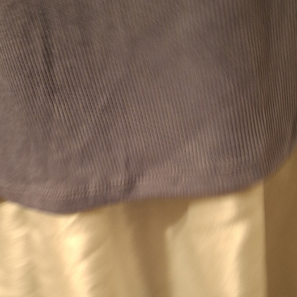 Pink Republic Lavender Ribbed Zip-Front Tee S 💝💝💝💝 - Picture 5 of 8